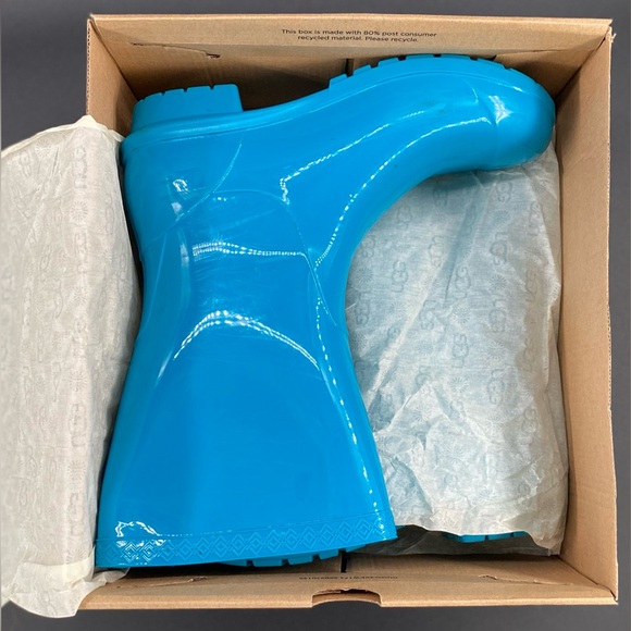 Enamel Blue Ugg Women’s Sienna Rain Boots Size 7 - Picture 12 of 16